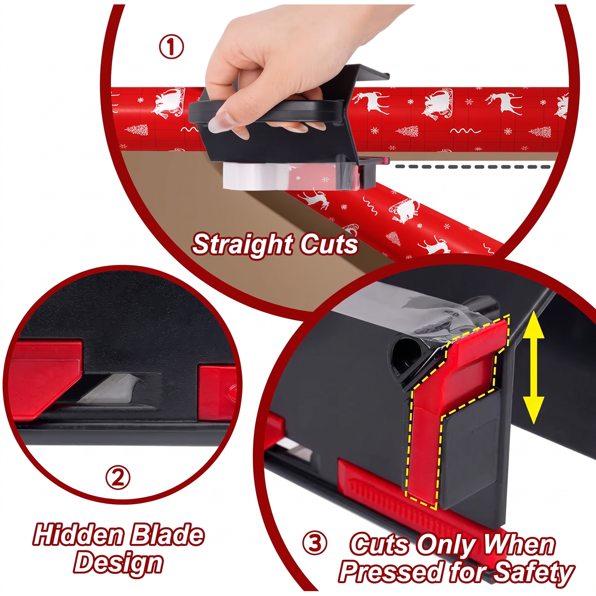 2-in-1 Gift Wrapping Tool: Cut & Tape