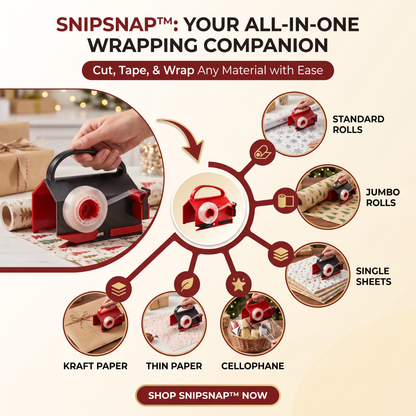 2-in-1 Gift Wrapping Tool: Cut & Tape